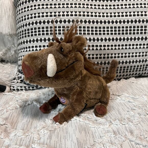 The LionKing Movie Talking Pumba Plush Stuffed Animal Disney Pumba Sound I TALK! - Picture 2 of 5